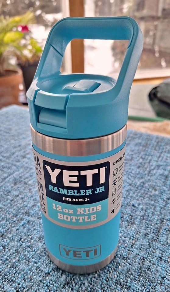 Yeti Kids Rambler Jr. Bottle, 12 Oz, Reef Blue