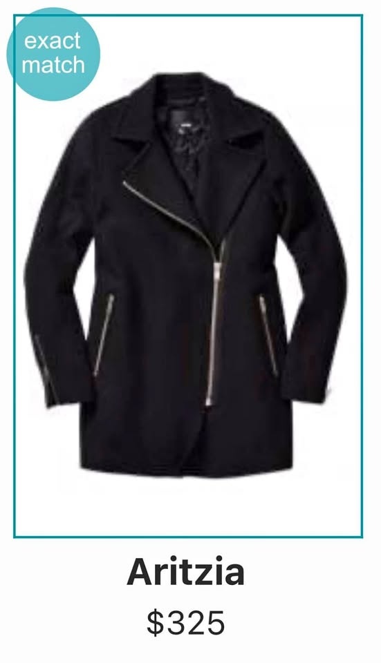 EUC. Aritzia Wilfred Free Fei Wool/Leather Coat - Size Small