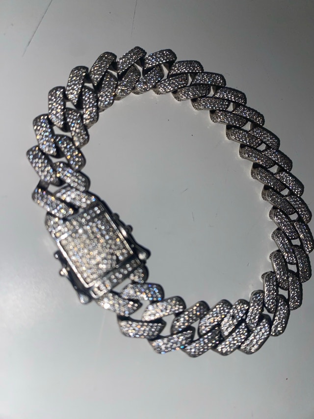 925 Sterling Silver 8.25” Cuban Link Bracelet - photo 2