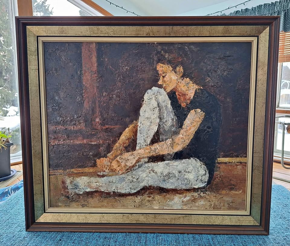 Ballerina Oil Painting on Canvas
