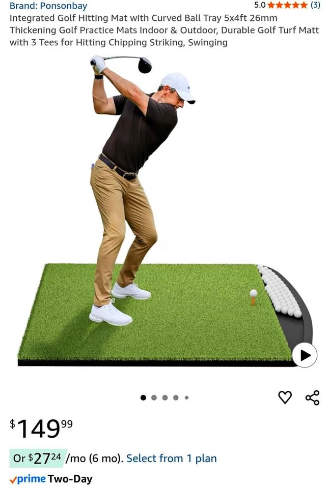 Golf Swing Practice Mat - New