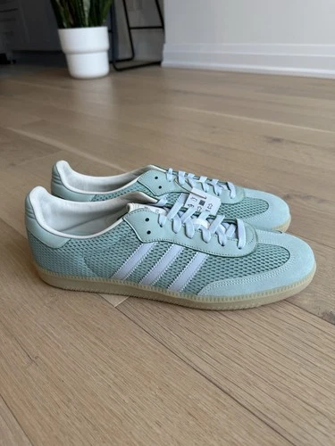 ADIDAS SAMBA OG HAZGRN/SKYTIN/OWHITE Men’s 14 BNIB