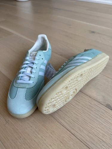 ADIDAS SAMBA OG HAZGRN/SKYTIN/OWHITE Men’s 14 BNIB - photo 4