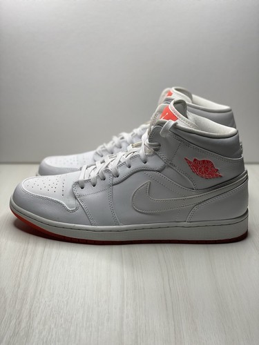 Air Jordan 1 Mid White Infrared Men's Size 13