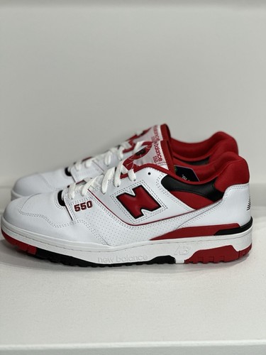 New Balance 550 Red/White/Black Men's Shoes Size 13