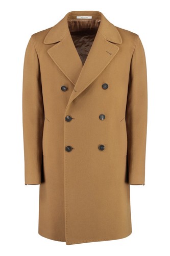 TAGLIATORE double-breasted coat - Camel Men’s Size 54 - Virgin W