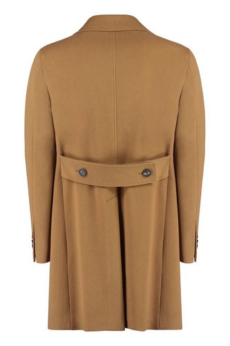 TAGLIATORE double-breasted coat - Camel Men’s Size 54 - Virgin W - photo 2