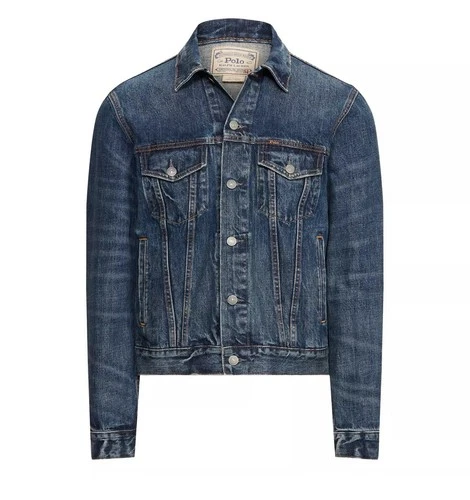 Polo Ralph Lauren Men's Faded Denim Trucker Jacket XL