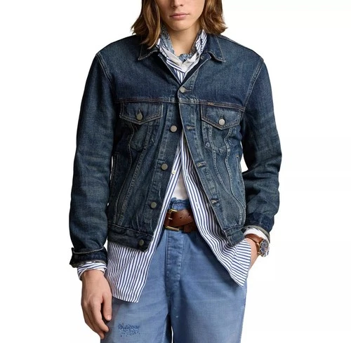 Polo Ralph Lauren Men's Faded Denim Trucker Jacket XL - photo 2