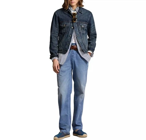 Polo Ralph Lauren Men's Faded Denim Trucker Jacket XL - photo 4