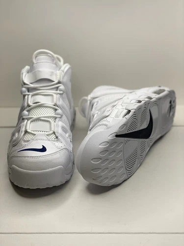 Nike Uptempo 'White Midnight Navy' Men's Size 13 - photo 3