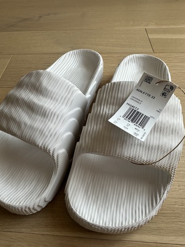 ADIDAS Adilette 22 Slides Men’s Size 13 White - photo 5