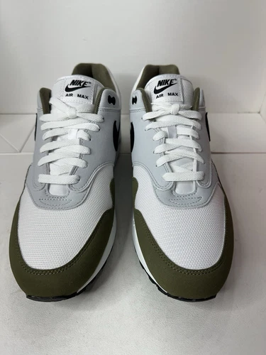 Nike Air Max 1 White/ Black/ Medium Olive Men’s Size 13 - photo 2