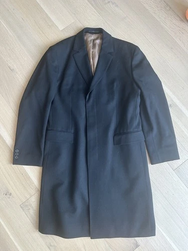 Hugo Boss Men’s Wool & Cashmere Coat Black size 54