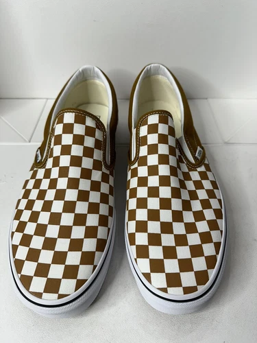 Vans Classic Slip-on Checkerboard Gold/White Men's 13 BNIB - photo 2