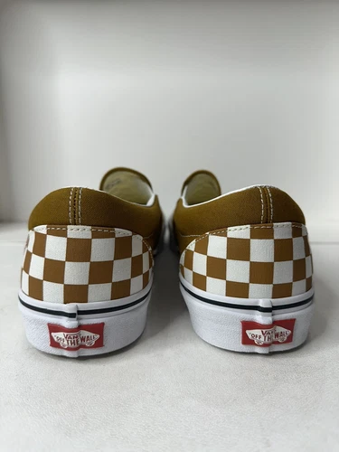 Vans Classic Slip-on Checkerboard Gold/White Men's 13 BNIB - photo 5