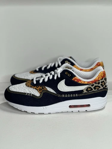 Nike Air Max 1 Premium Leopard/Denim Mens Shoes Size 13
