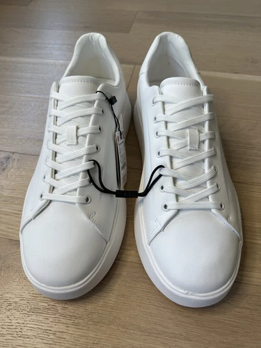 Zara Mens White Minimalist Thick Sole Size 14 - photo 2