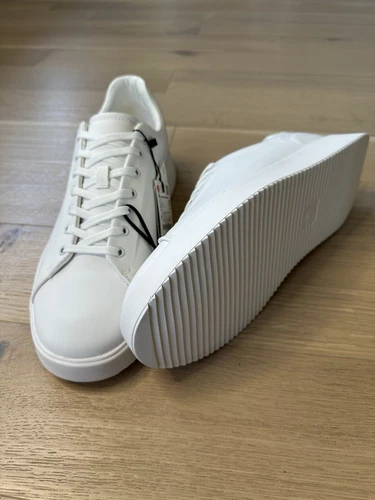 Zara Mens White Minimalist Thick Sole Size 14 - photo 3