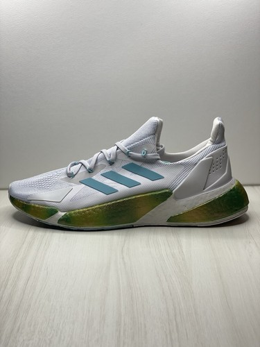 Adidas Men's X9000L4 Boost Running Shoes White/Grey/Blue Size 13