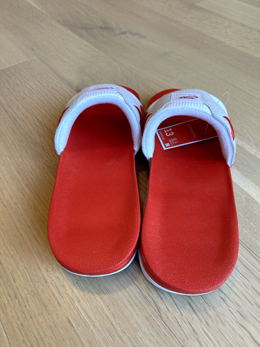 Nike Air Max 1 Slide WHITE/UNIVERSITY RED-BLACK Size 13 - photo 4