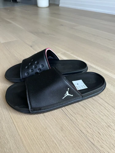NIKE JORDAN PLAY SLIDE Men’s 13 BLACK/UNIVERSITY RED