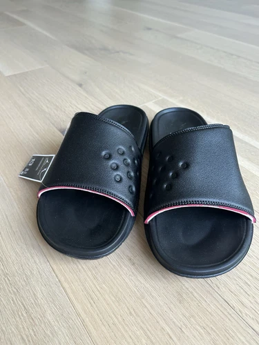 NIKE JORDAN PLAY SLIDE Men’s 13 BLACK/UNIVERSITY RED - photo 2