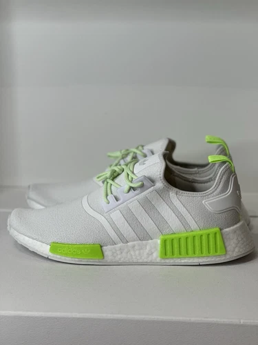 Adidas NMD R1 'White Solar Green' Mens Shoes Size 13