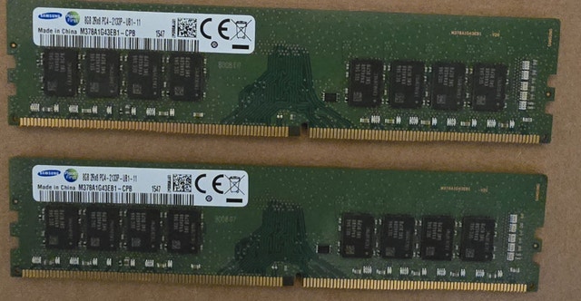 16GB (2x8GB) 2133MHz DDR4 Non-ECC RAM