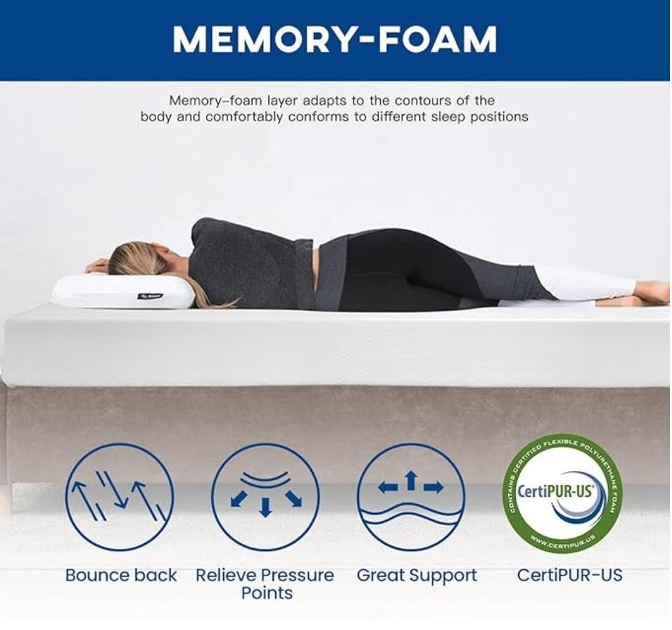 Full size 10 inch Gel Memory Foam Mattress - photo 3