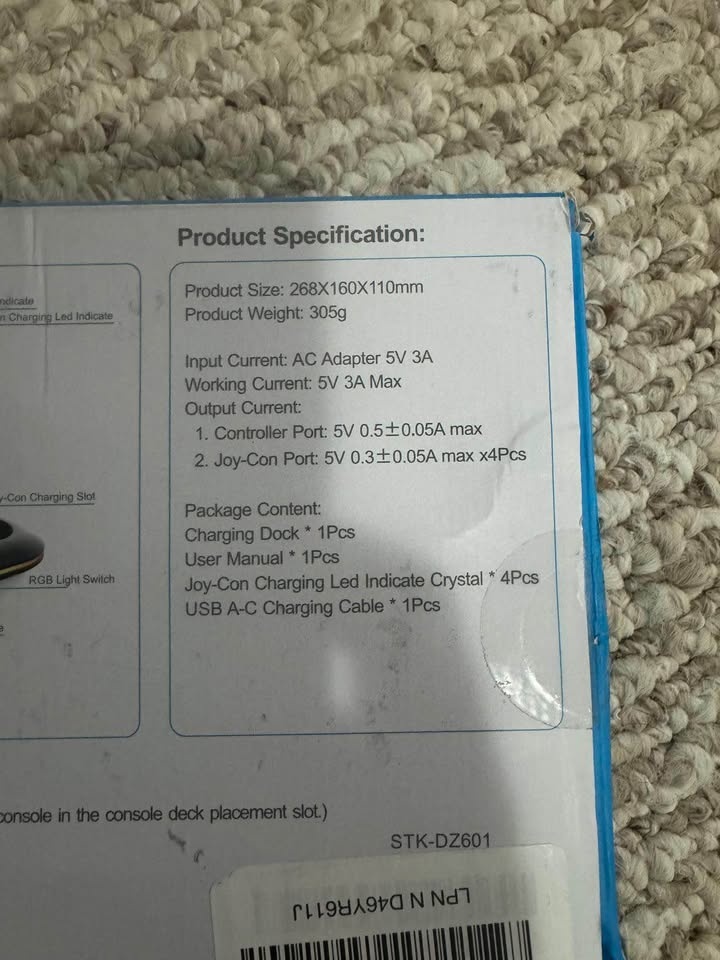 RGB Switch Controller Charging Dock - photo 5