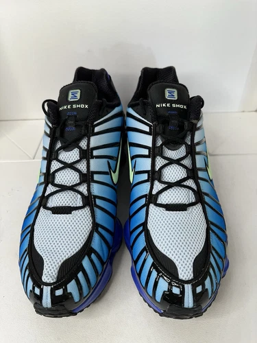 NIKE SHOX TL BLACK/VAPOR GREEN-RACER BLUE Men’s Size 14 BNIB - photo 2