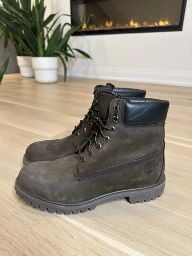 Timberland 6" Nubuck Boots - Chocolate Brown, Men's Size 12 (Rar