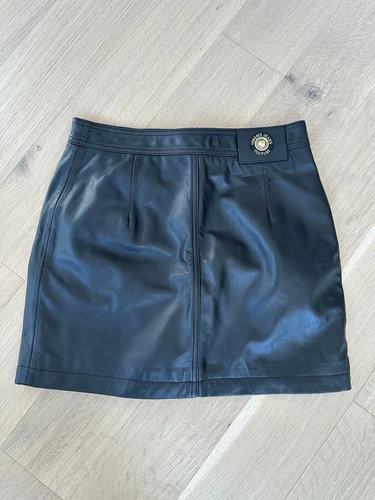 Versace Jeans Couture Leather Skirt Black - photo 2