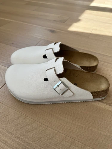 Birkenstock Boston BS Men's Size 46 White