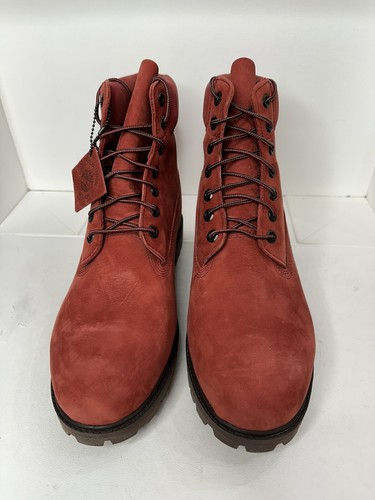 TIMBERLAND HERITAGE 6 IN BOOT DARK RED NUBUCK Men’s Size 12 - photo 2
