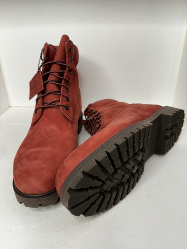 TIMBERLAND HERITAGE 6 IN BOOT DARK RED NUBUCK Men’s Size 12 - photo 3