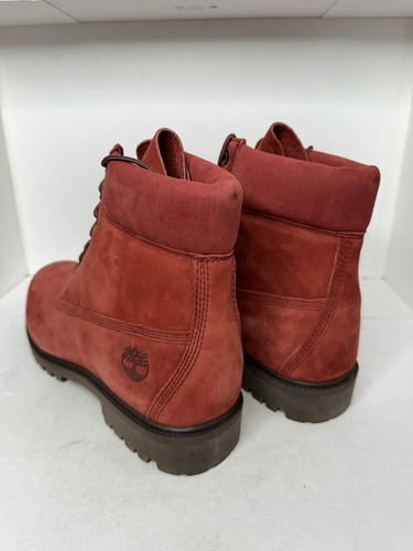 TIMBERLAND HERITAGE 6 IN BOOT DARK RED NUBUCK Men’s Size 12 - photo 4