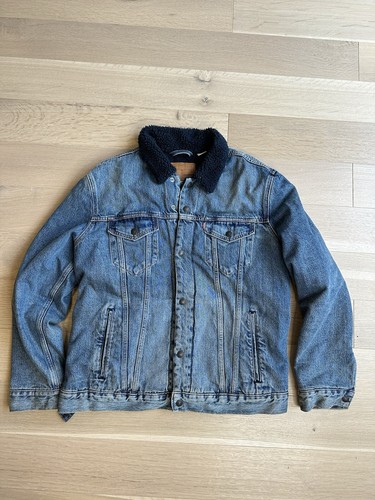 Levi’s Denim Sherpa Jacket Men’s XL *VERY RARE- Blue
