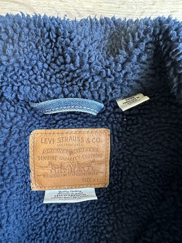 Levi’s Denim Sherpa Jacket Men’s XL *VERY RARE- Blue - photo 3