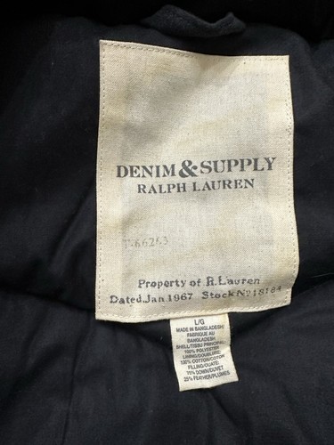Denim Supply Ralph Lauren vest Men’s Large Black - photo 3