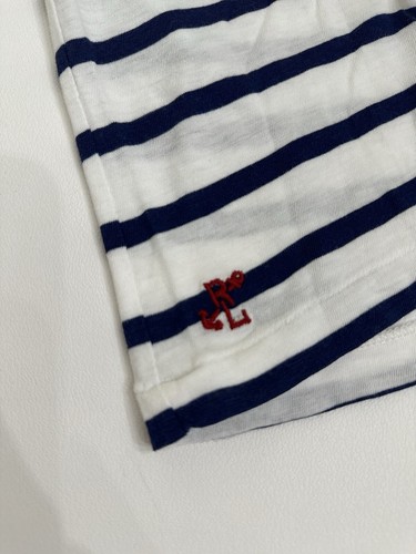 Men's Polo Ralph Lauren Short Sleeve Shirt XL White/Blue Stripe - photo 4