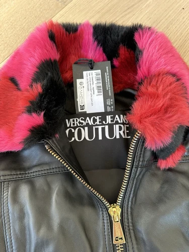Versace Jeans Couture Leather Jacket Women's Size 40 - photo 2