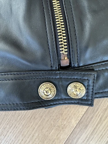 Versace Jeans Couture Leather Jacket Women's Size 40 - photo 3
