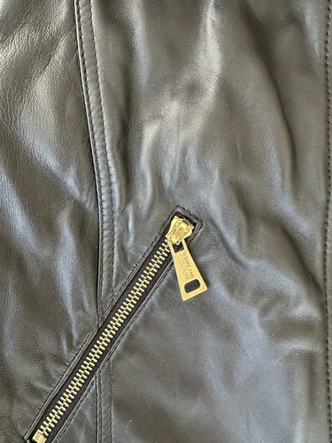 Versace Jeans Couture Leather Jacket Women's Size 40 - photo 4