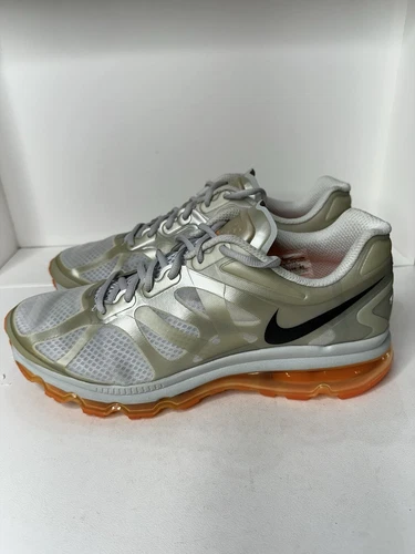 Nike Air Max + 2012 ‘Metallic Silver Orange’ Men’s Size 13