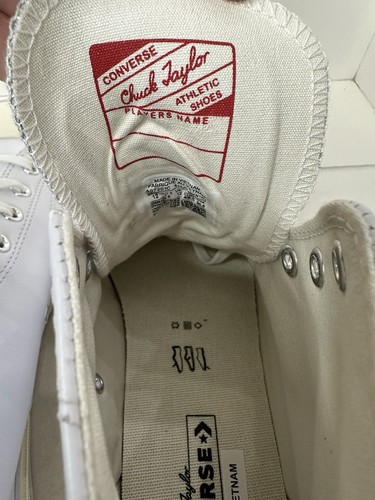Converse 70 hi Chuck Taylor All Star White Leather Men’s Size 12 - photo 5