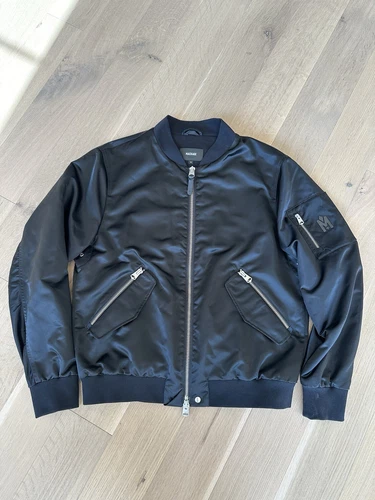 Mackage Ragner-Z Bomber Jacket Black Men’s Size 44