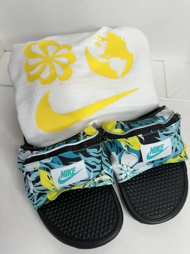 Nike Slides Benassi JDI Fanny Pack Print Sz 14 + Nike Tank XL - photo 2