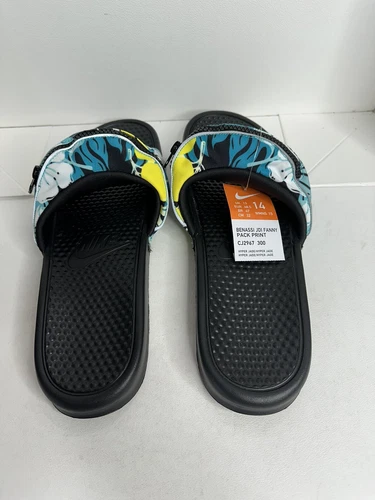 Nike Slides Benassi JDI Fanny Pack Print Sz 14 + Nike Tank XL - photo 5